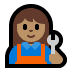 👩🏽‍🔧 woman mechanic: medium skin tone display on Windows